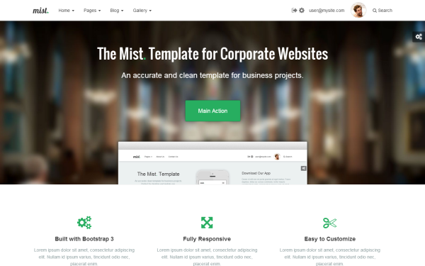 Mist - Multipage Business Template